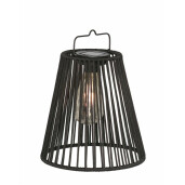 Set 4 lampi solare negre Nikhita 21.5x22-26.5 cm