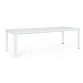 Masa extensibila aluminiu alb Kiplin 180/240x100x77.5 cm