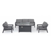 Set mobilier gradina cu incalzitor Hendrix 216x85x88 cm