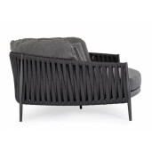 Canapea gri antracit Jacinta 160x145x91 cm