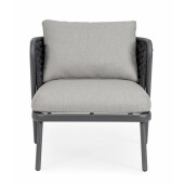 Set 2 fotolii gri Harlow 73.5x77x80 cm