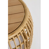 Masuta ratan sintetic natur Mabel 40/49x45 cm