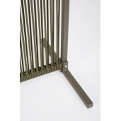 Paravan decorativ verde olive Paxson 180x30x120 cm
