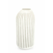Vaza flori sticla alba Mattala 18x36 cm