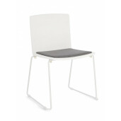 Set 4 scaune alb gri Giulia 43.5x50x79 cm