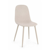 Set 4 scaune taupe bej Irelia 52.5x42.5x90 cm