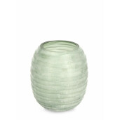 Vaza flori sticla verde Dondra 22x23 cm