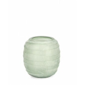 Set 3 vaze flori sticla verde Dondra 10x9 cm