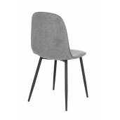 Set 4 scaune negru gri Irelia 52.5x42.5x90 cm