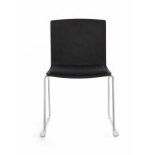 Set 4 scaune argintiu negru Giulia 43.5x50x79 cm
