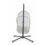 Fotoliu suspendabil cu suport gri Sosspesa 125x103x194 cm