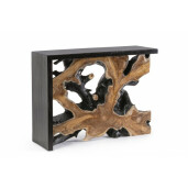 Consola lemn negru maro Marwood 100x35x76 cm