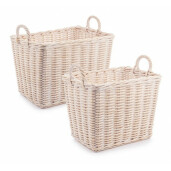 Set 2 cosuri depozitare ratan Narra 43x30x34 cm, 50x37x37 cm