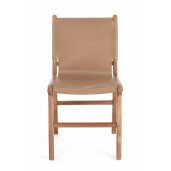 Set 2 scaune lemn piele naturala Eugenie 46x59x85 cm