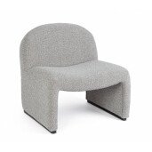 Fotoliu textil gri Bassilla 71x69x72.5 cm
