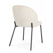 Set 2 scaune negru bej Wendy 54x60x83 cm