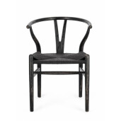 Set 2 scaune negru Artemia 50x49.5x77 cm
