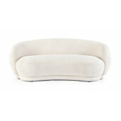 Canapea textil crem Tecla 191x93x73 cm