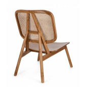 Fotoliu lemn rattan maro Yves 67x80x91.5 cm