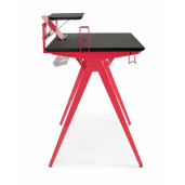 Birou gaming negru rosu 135.5x60x95 cm