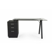 Birou negru Charlie 150.5x80x75 cm
