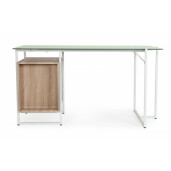 Birou sticla mdf otel Thomas 142x69x76 cm