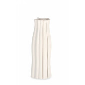 Vaza flori ceramica bej Haylee 12x32 cm