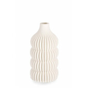 Vaza flori ceramica bej Ilsa 11x20 cm