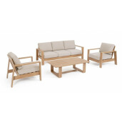Set mobilier gradina aluminiu textil Baltic 206x85.5x83 cm