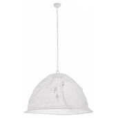 Lustra metal alb antichizat Amish 100x100x62 cm