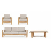 Set mobilier gradina aluminiu textil Baltic 206x85.5x83 cm