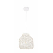 Lustra rattan alb Altek, 40W, 28.5x29.5 cm