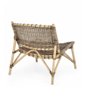 Set 2 scaune ratan maro Tarifa 68.5x75.5x75 cm