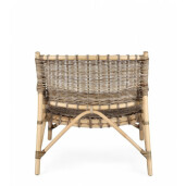 Set 2 scaune ratan maro Tarifa 68.5x75.5x75 cm
