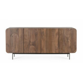 Comoda 4 usi lemn mango maro Orissa 180x42x82 cm