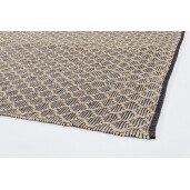 Covor poliester negru natur Dhawan 160x230 cm
