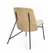 Fotoliu otel negru textil ivoire Emerson 59x71x80 cm