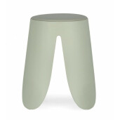 Taburet piele ecologica verde Imogen 37x47 cm