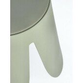 Taburet piele ecologica verde Imogen 37x47 cm