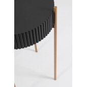 Masuta mdf negru otel cupru Darcy 40.5x64.5 cm
