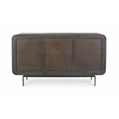 Comoda 3 usi lemn mango negru Orissa 145x42x82 cm