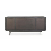 Comoda 4 usi lemn mango negru Orissa 180x42x82 cm