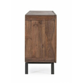 Comoda 4 usi lemn mango maro Orissa 180x42x82 cm