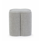 Taburet textil gri Cointa 40x40x45 cm