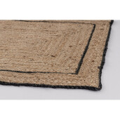 Covoras iuta natur negru Ankit 60X90 cm