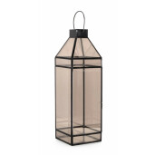 Set 2 felinare metal negru Siwan 16x16x52.7 cm