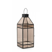 Set 2 felinare metal negru Siwan 16x16x42 cm