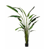 Planta artificiala in ghiveci verde 18 frunze 180x140x310 cm