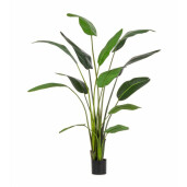 Planta artificiala in ghiveci verde 13 frunze 120x100x235 cm