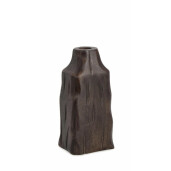 Vaza lemn maro Dudhi 9.5x7x20.5 cm
